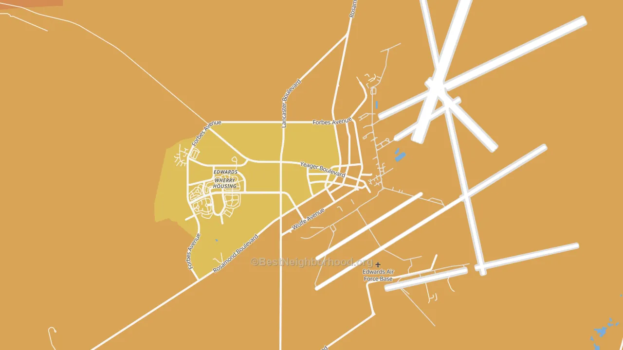 Map of the best neighborhoods in the 93524 area, with better matches in green and worse matches in red