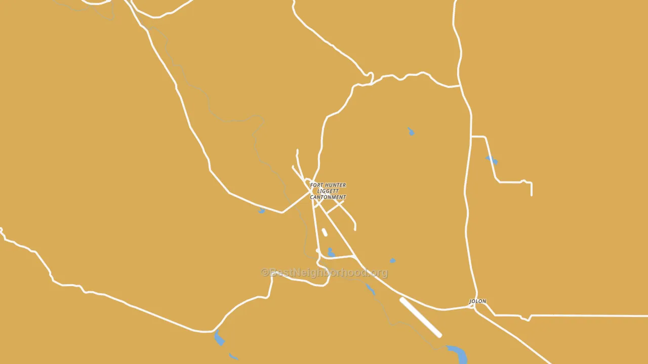 Map of the best neighborhoods in the 93928 area, with better matches in green and worse matches in red
