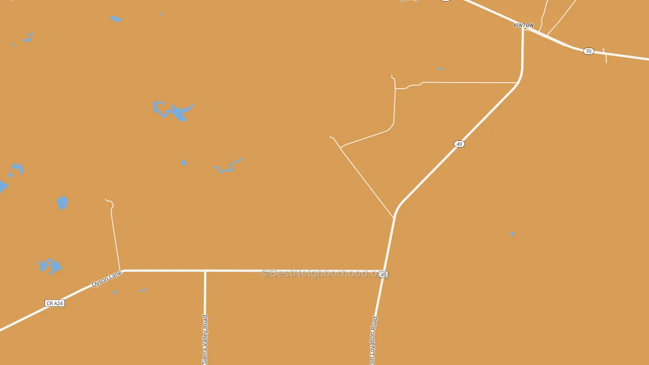 Map of the best neighborhoods in the 96135 area, with better matches in green and worse matches in red