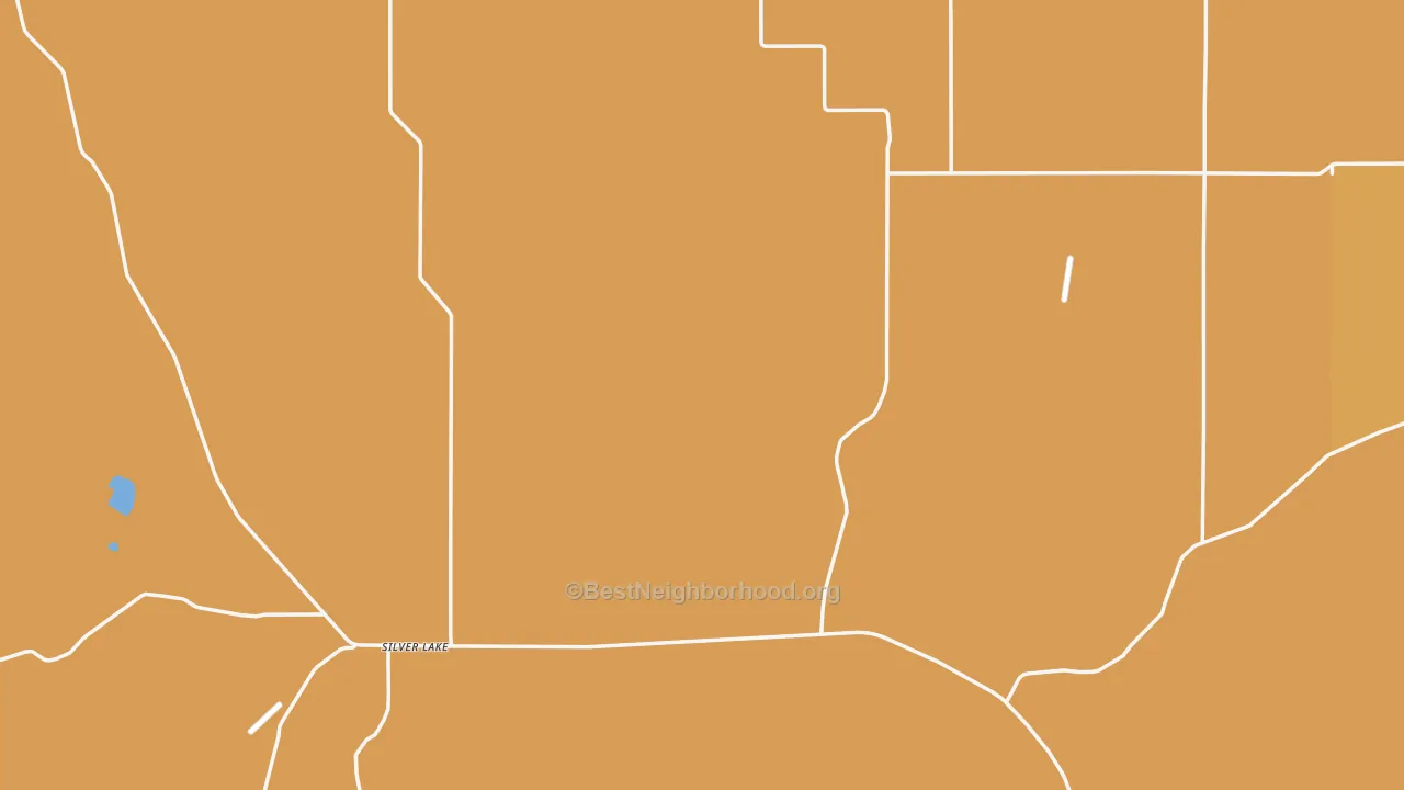Map of the best neighborhoods in the 97638 area, with better matches in green and worse matches in red