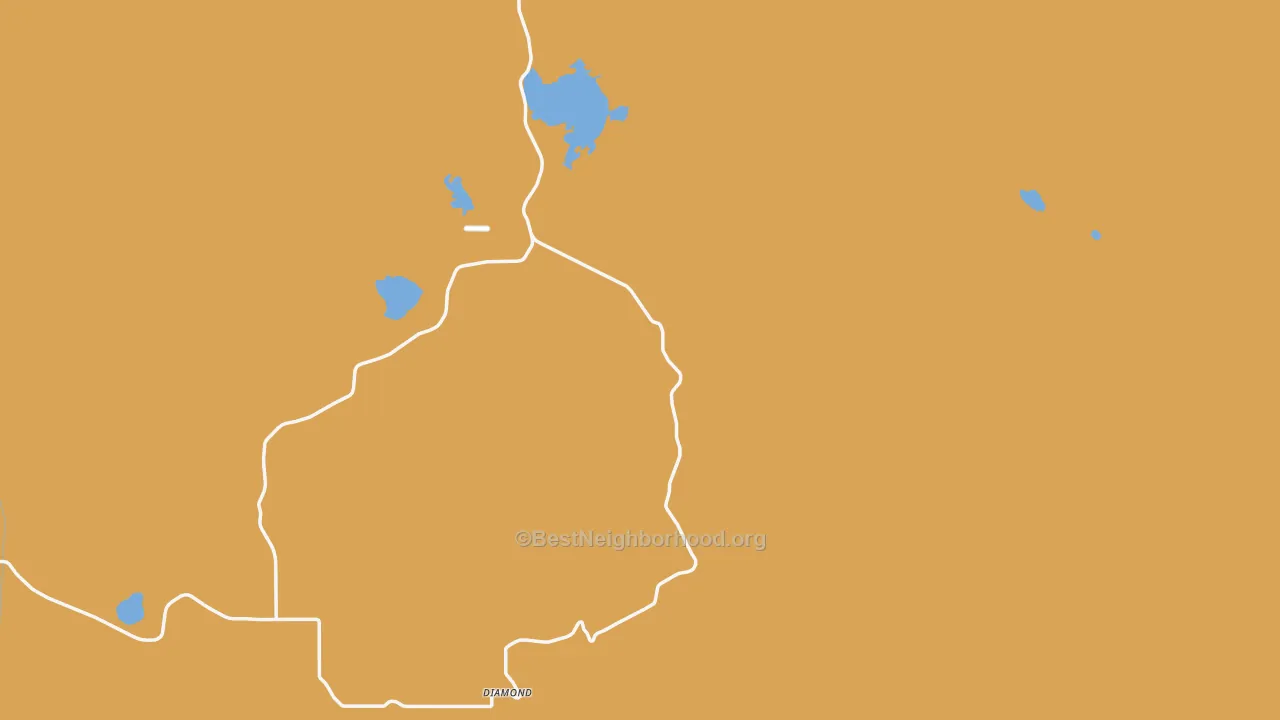 Map of the best neighborhoods in the 97721 area, with better matches in green and worse matches in red