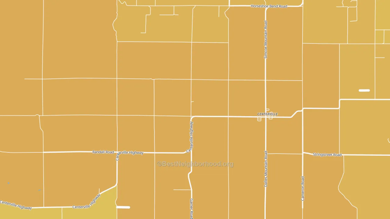 Map of the best neighborhoods in the 98613 area, with better matches in green and worse matches in red