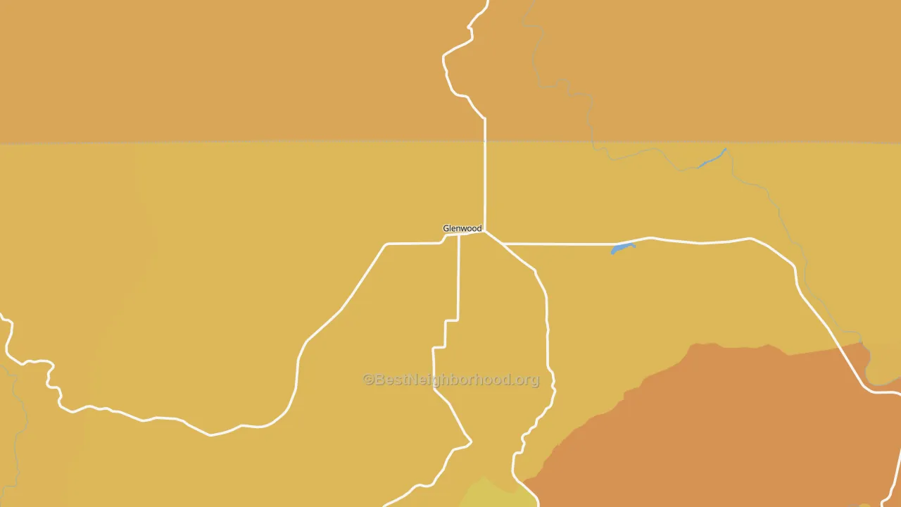 Map of the best neighborhoods in the 98619 area, with better matches in green and worse matches in red