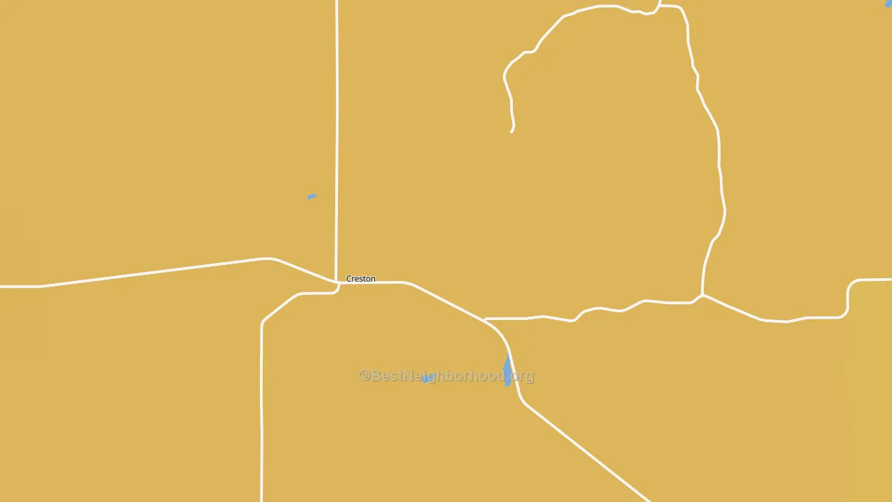 Map of the best neighborhoods in the 99117 area, with better matches in green and worse matches in red