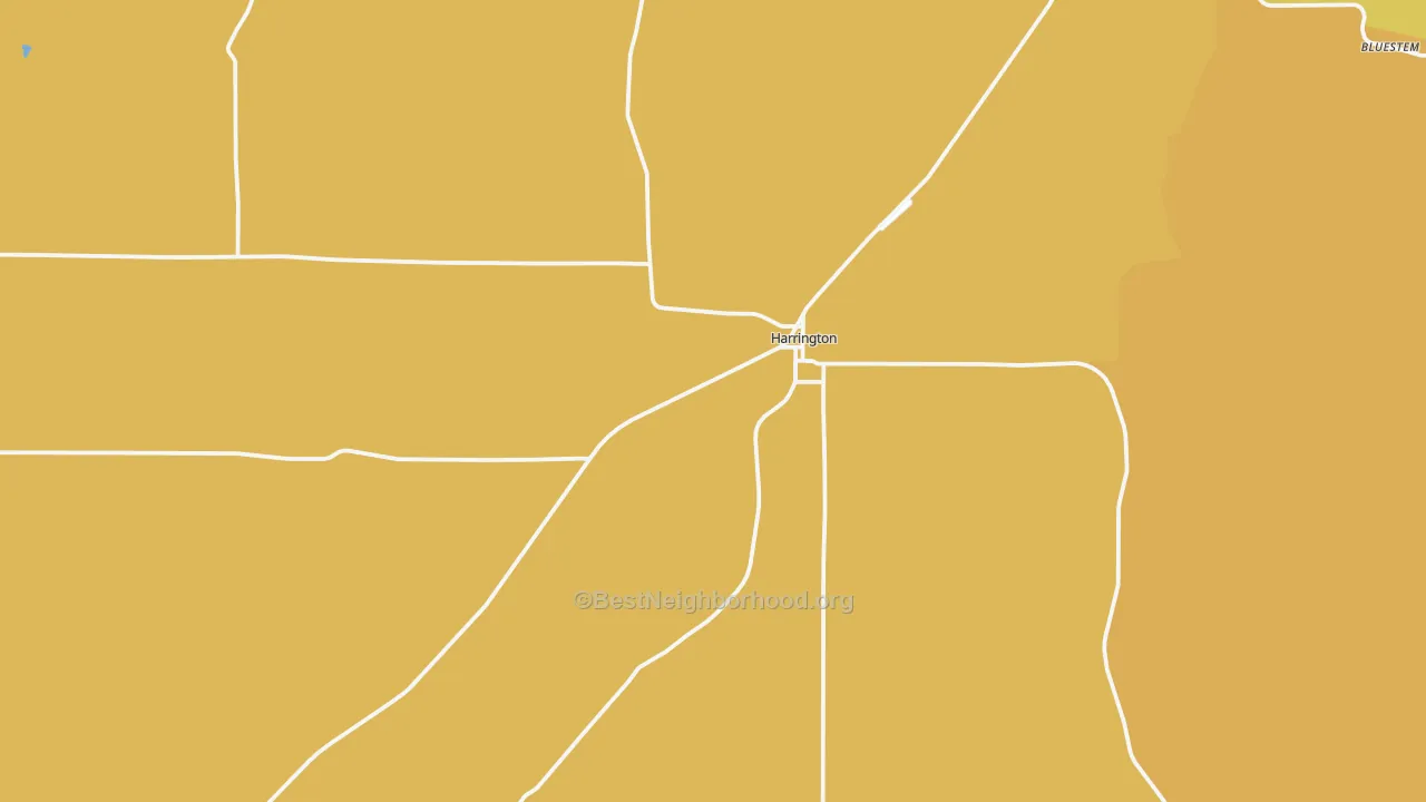 Map of the best neighborhoods in the 99134 area, with better matches in green and worse matches in red