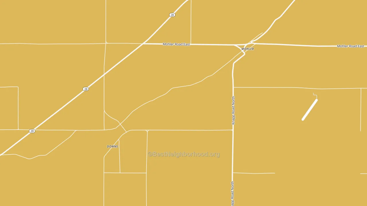 Map of the best neighborhoods in the 99154 area, with better matches in green and worse matches in red