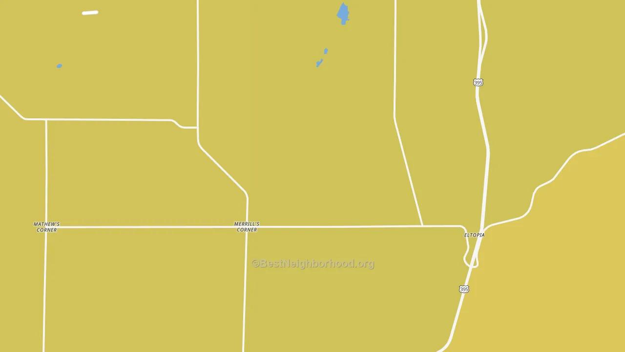 Map of the best neighborhoods in the 99330 area, with better matches in green and worse matches in red