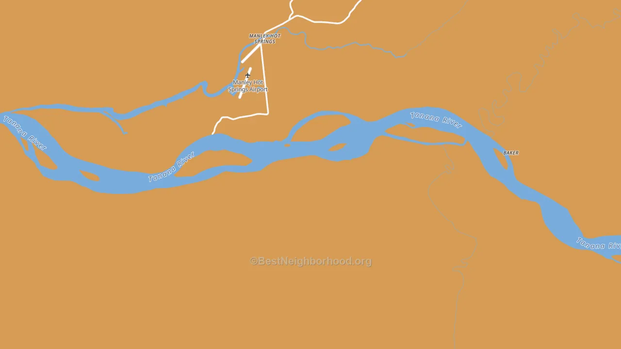 Map of the best neighborhoods in the 99756 area, with better matches in green and worse matches in red