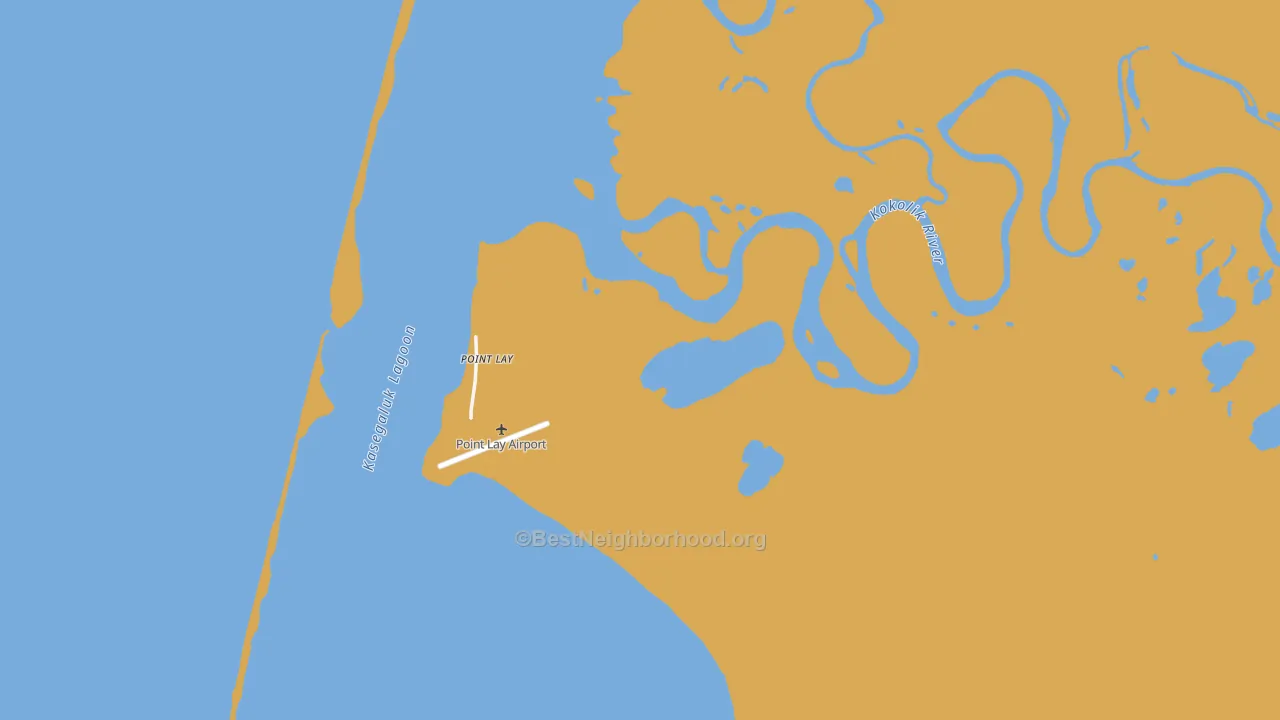 Map of the best neighborhoods in the 99759 area, with better matches in green and worse matches in red