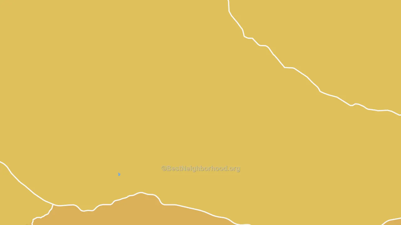 Map of the best neighborhoods in the Aladdin area, with better matches in green and worse matches in red
