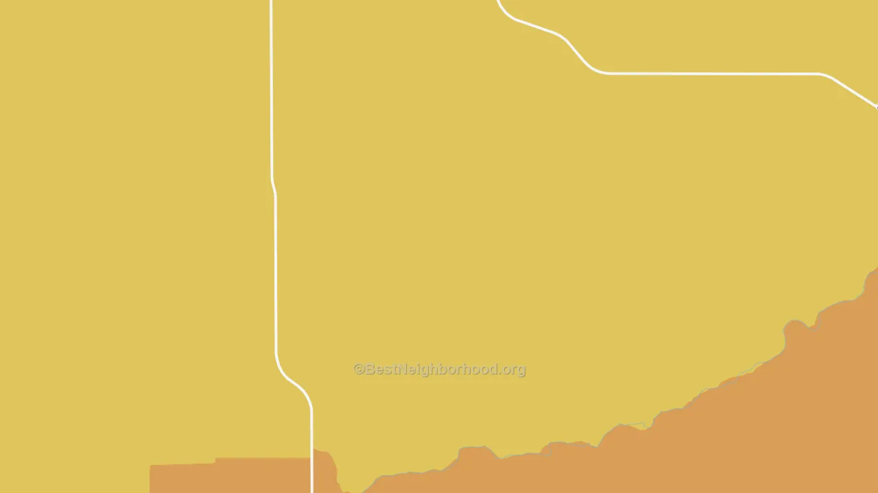 Map of the best neighborhoods in the Alanreed area, with better matches in green and worse matches in red