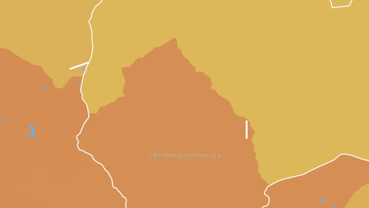 Map of the best neighborhoods in the Aragon area, with better matches in green and worse matches in red