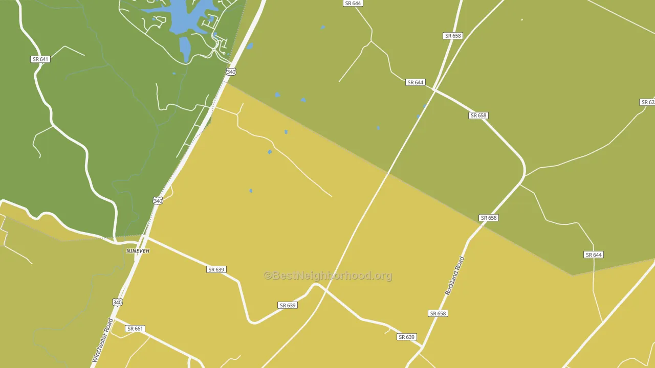 Map of the best neighborhoods in the Ashby area, with better matches in green and worse matches in red