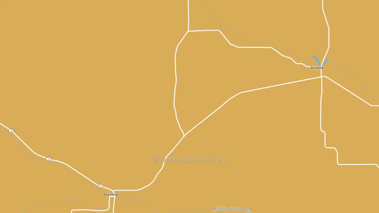 Map of the best neighborhoods in the Blaine County area, with better matches in green and worse matches in red