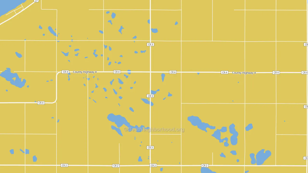 Map of the best neighborhoods in the Bonanza Grove area, with better matches in green and worse matches in red