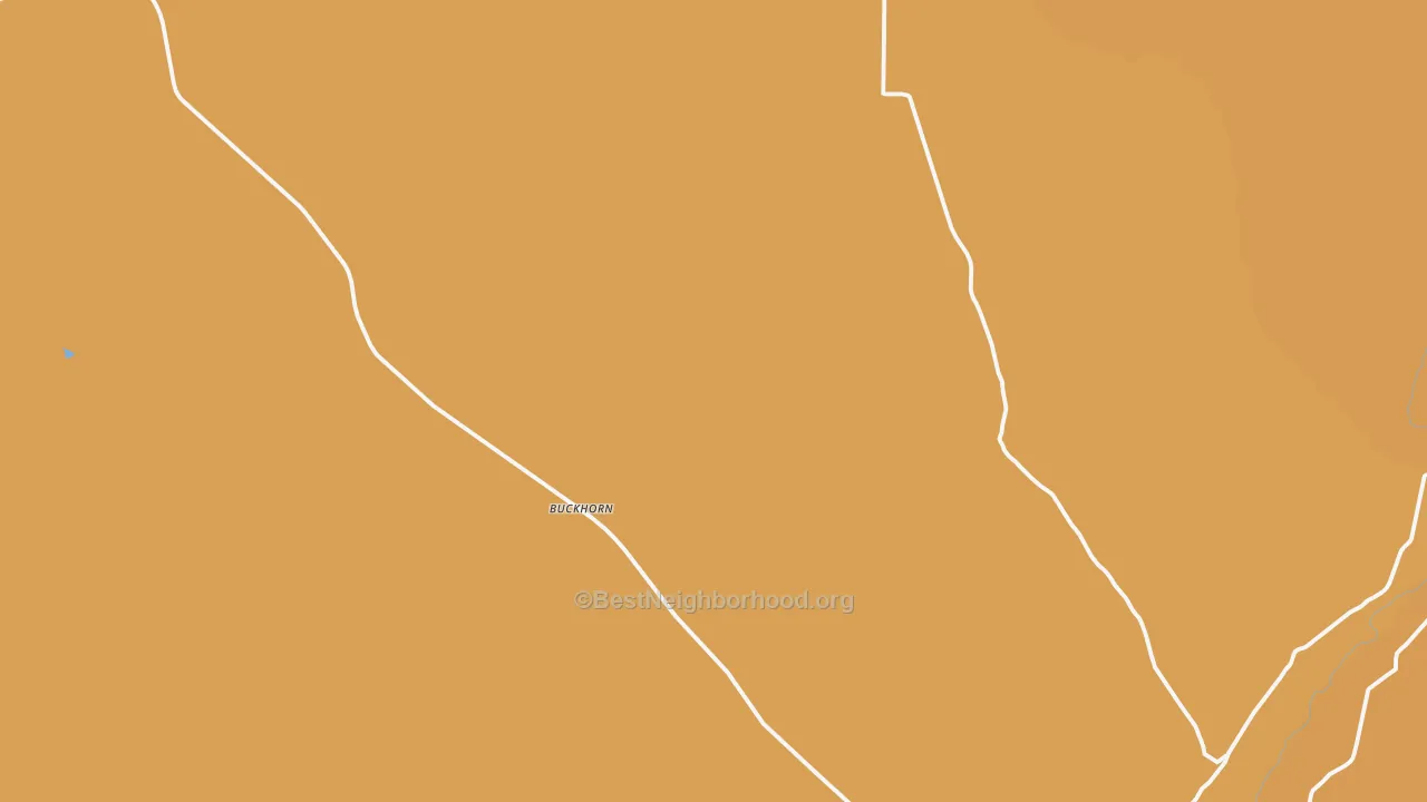 Map of the best neighborhoods in the Buckhorn area, with better matches in green and worse matches in red