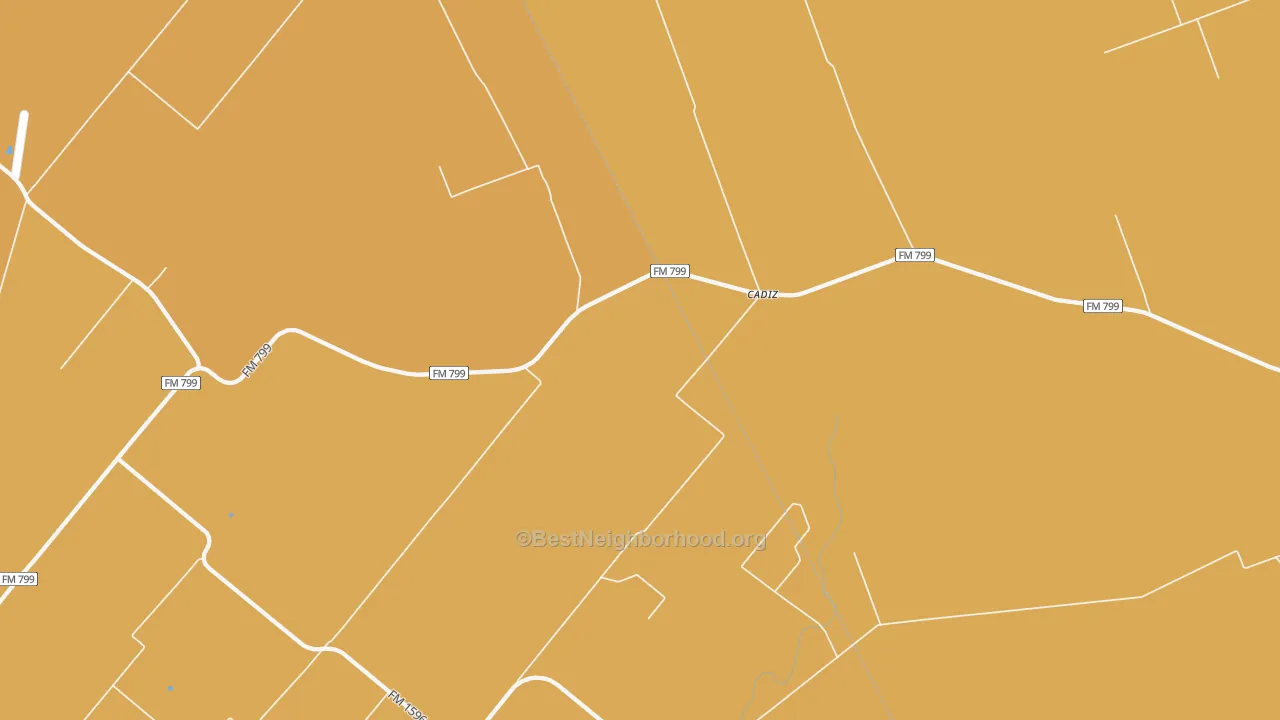 Map of the best neighborhoods in the Cadiz area, with better matches in green and worse matches in red