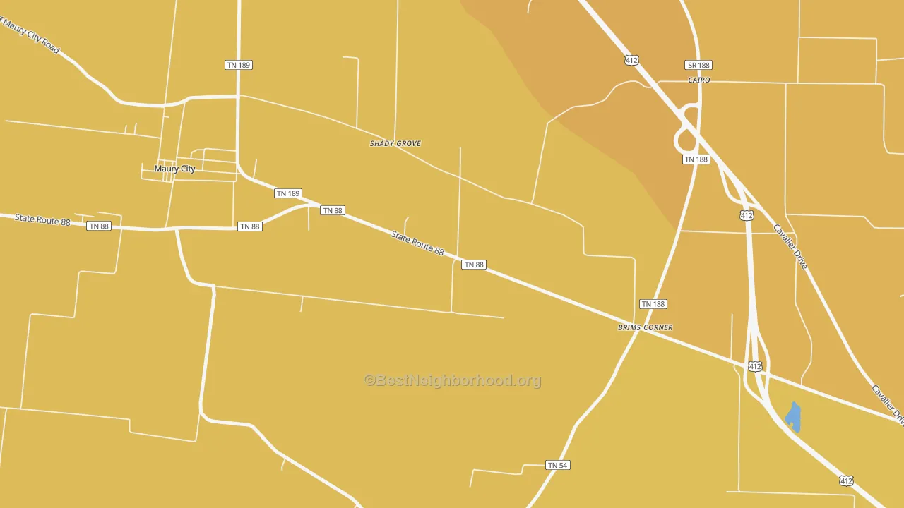 Map of the best neighborhoods in the Cairo area, with better matches in green and worse matches in red
