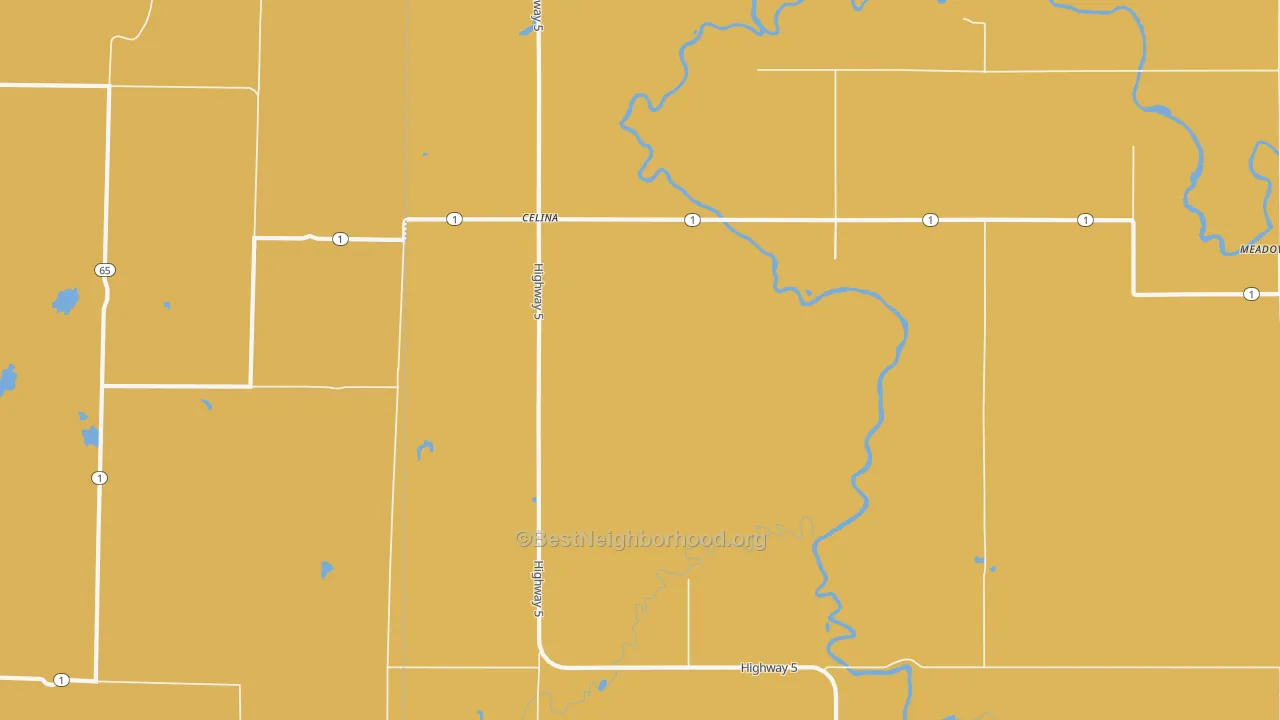 Map of the best neighborhoods in the Celina area, with better matches in green and worse matches in red