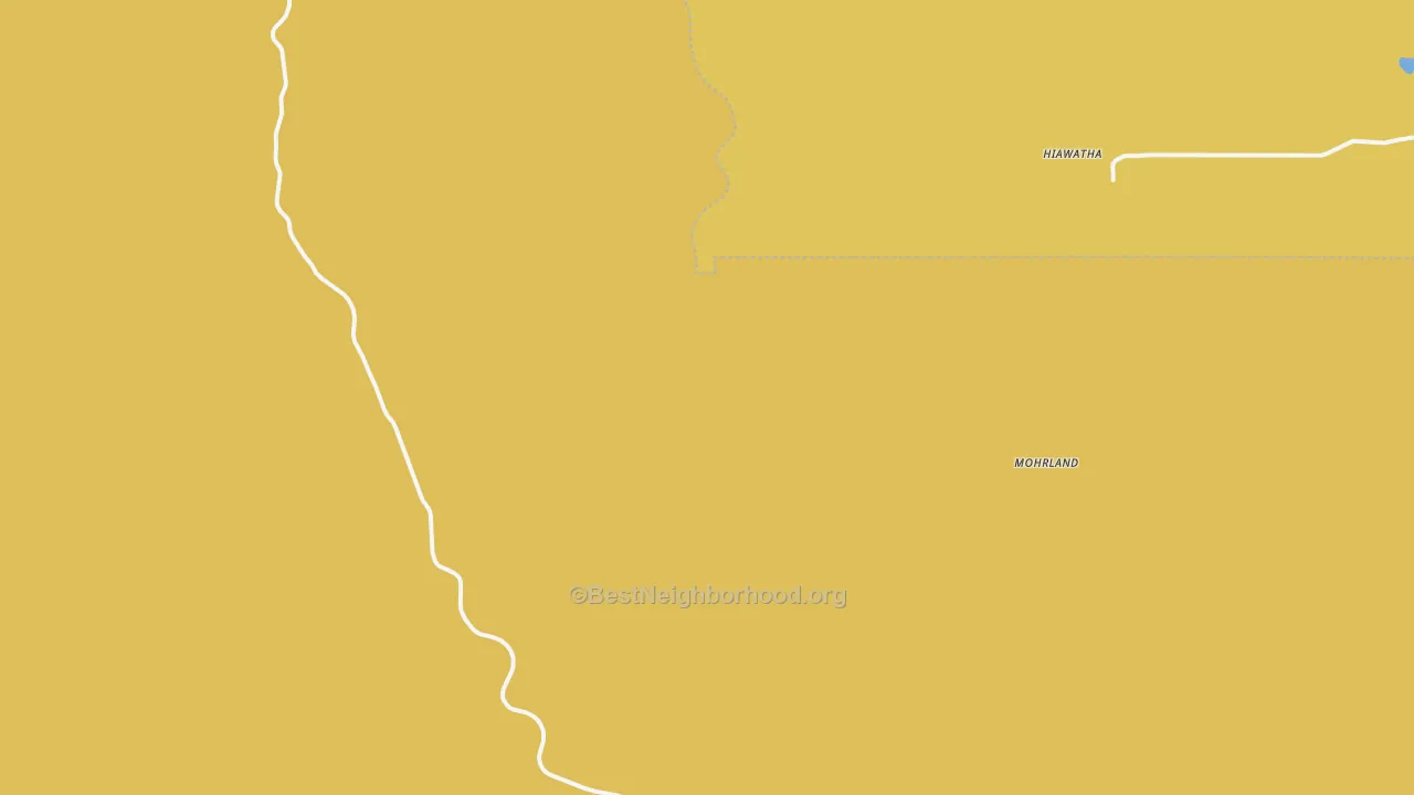 Map of the best neighborhoods in the Clear Creek area, with better matches in green and worse matches in red