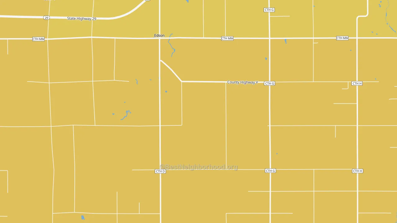 Map of the best neighborhoods in the Colburn area, with better matches in green and worse matches in red