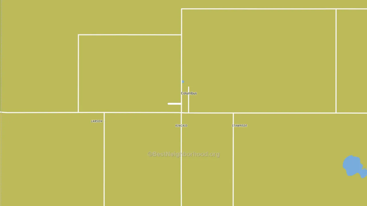 Map of the best neighborhoods in the Columbus area, with better matches in green and worse matches in red