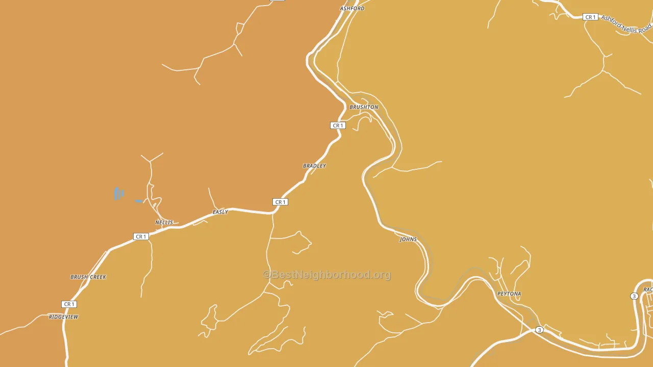 Map of the best neighborhoods in the Costa area, with better matches in green and worse matches in red