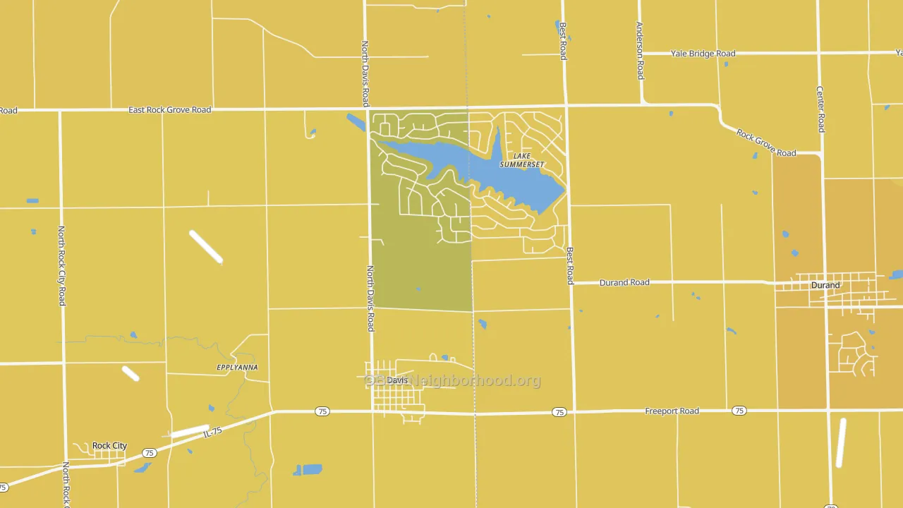 Map of the best neighborhoods in the Davis area, with better matches in green and worse matches in red