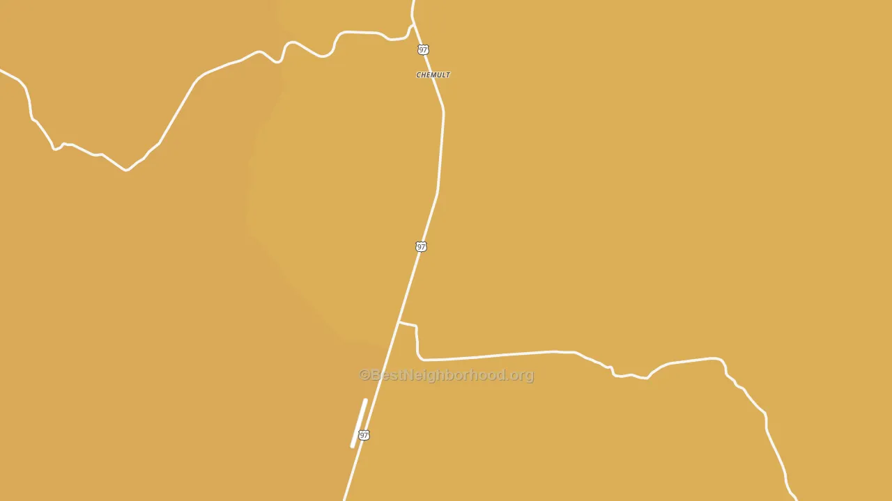 Map of the best neighborhoods in the Diamond Lake area, with better matches in green and worse matches in red
