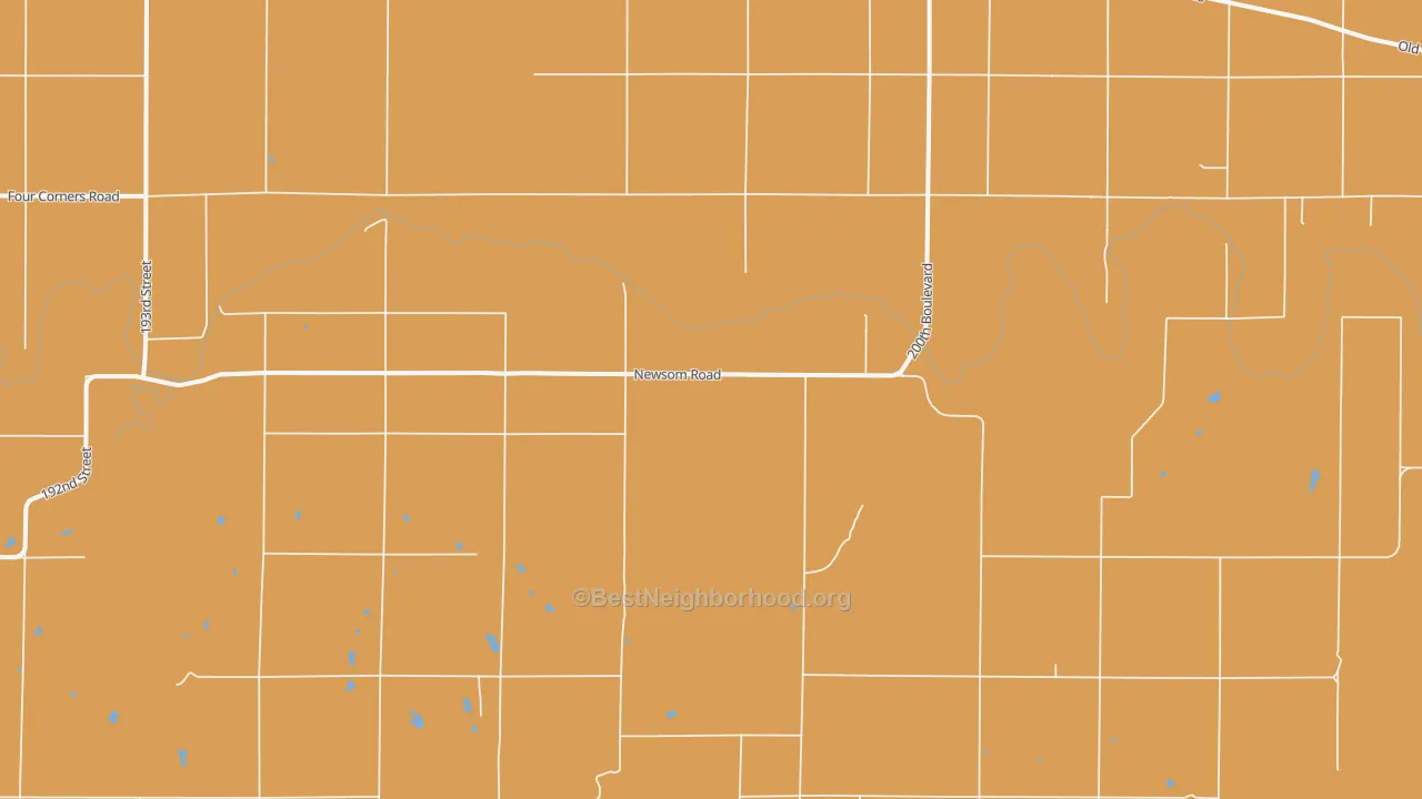 Map of the best neighborhoods in the Dubuque area, with better matches in green and worse matches in red