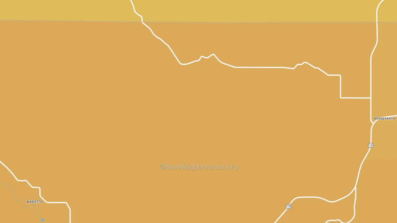 Map of the best neighborhoods in the Dudley area, with better matches in green and worse matches in red