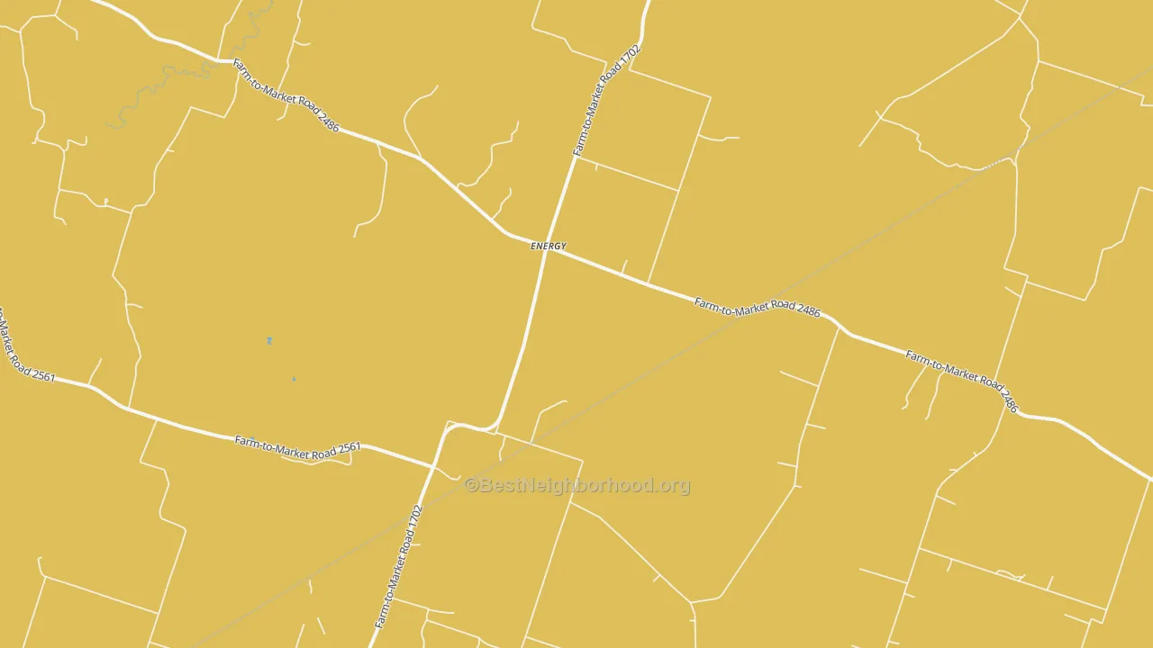 Map of the best neighborhoods in the Energy area, with better matches in green and worse matches in red