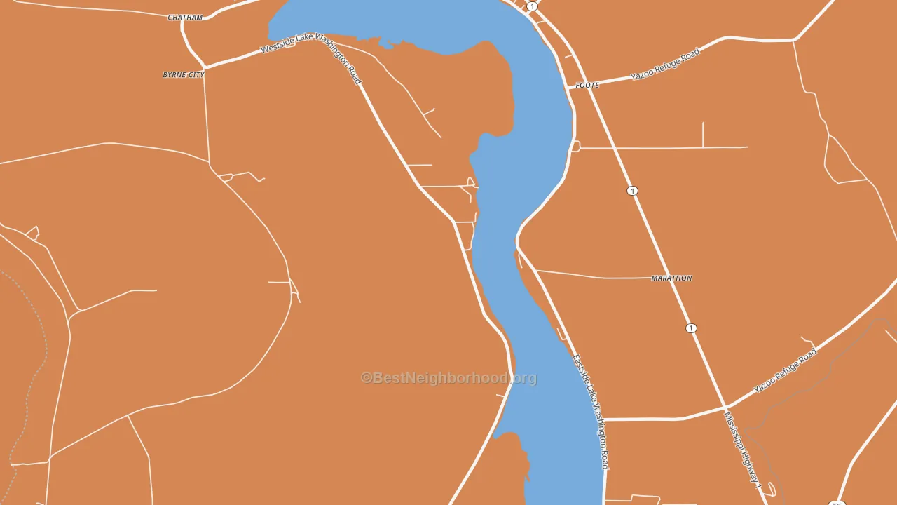 Map of the best neighborhoods in the Erwin area, with better matches in green and worse matches in red