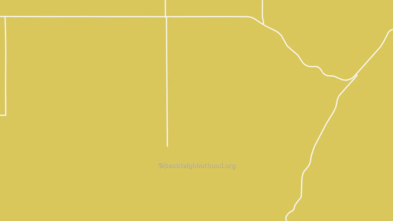 Map of the best neighborhoods in the Farmer area, with better matches in green and worse matches in red