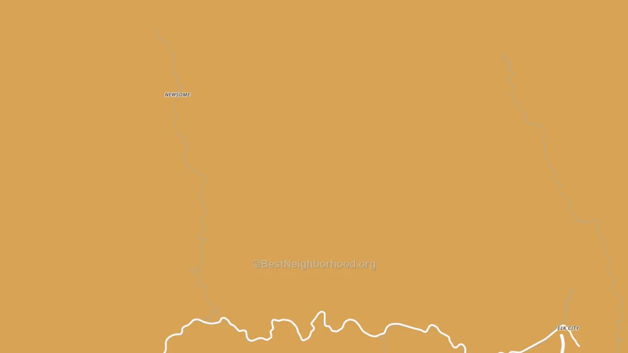 Map of the best neighborhoods in the Fenn area, with better matches in green and worse matches in red