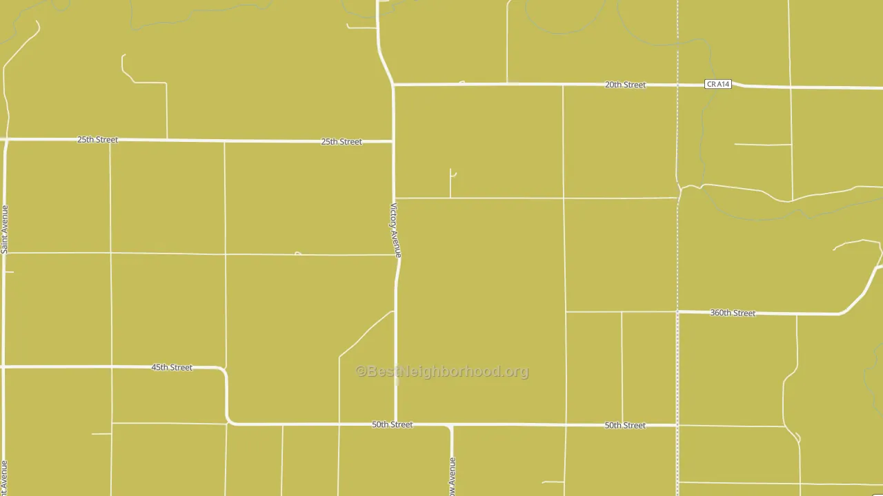 Map of the best neighborhoods in the Florenceville area, with better matches in green and worse matches in red