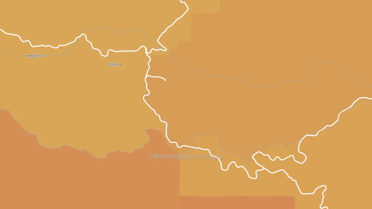 Map of the best neighborhoods in the Foresta area, with better matches in green and worse matches in red