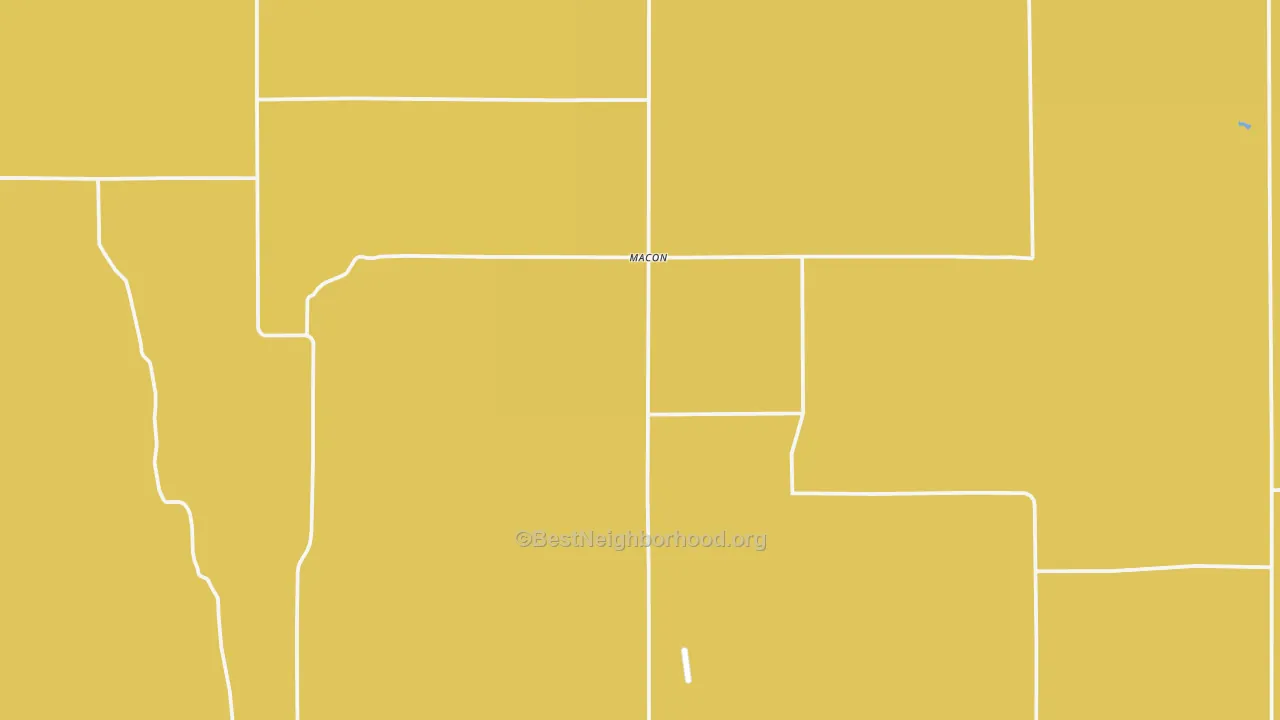 Map of the best neighborhoods in the Franklin County area, with better matches in green and worse matches in red