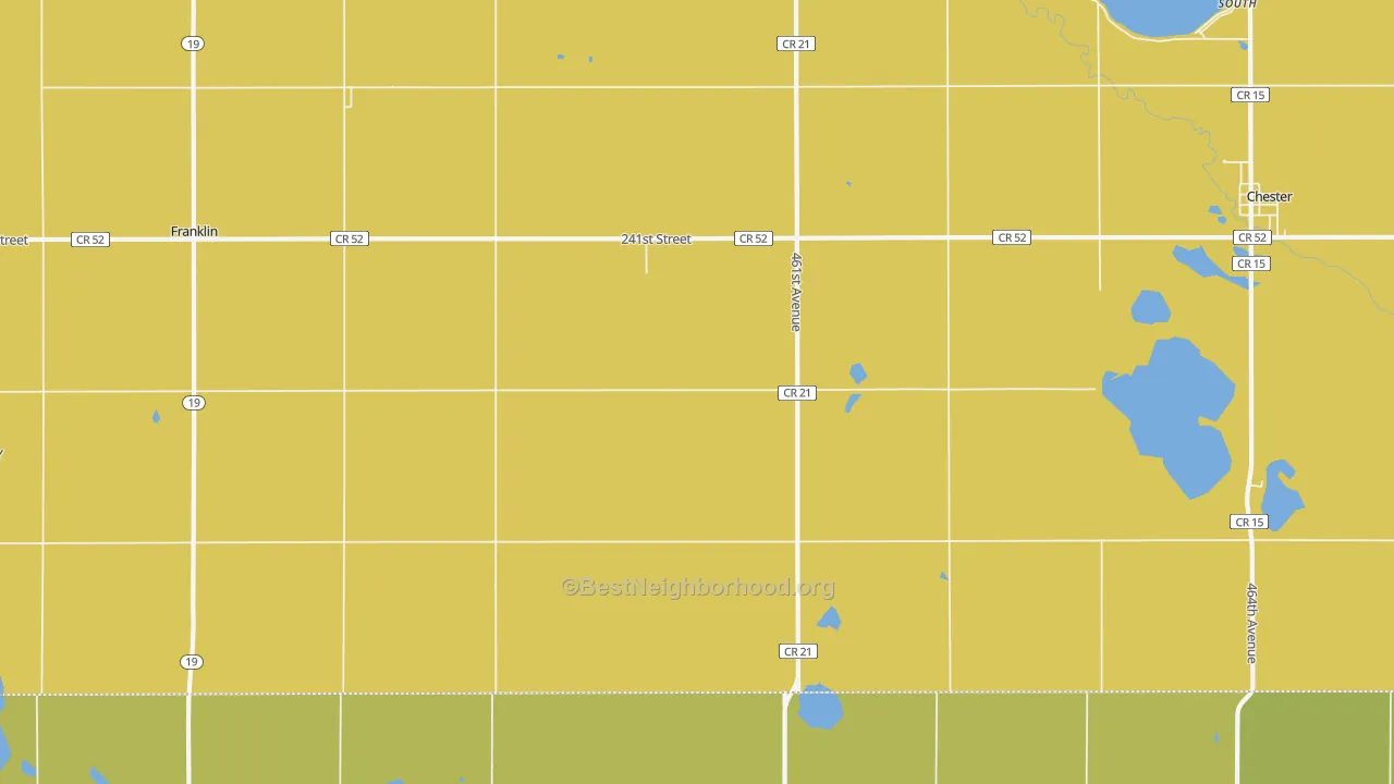 Map of the best neighborhoods in the Franklin area, with better matches in green and worse matches in red
