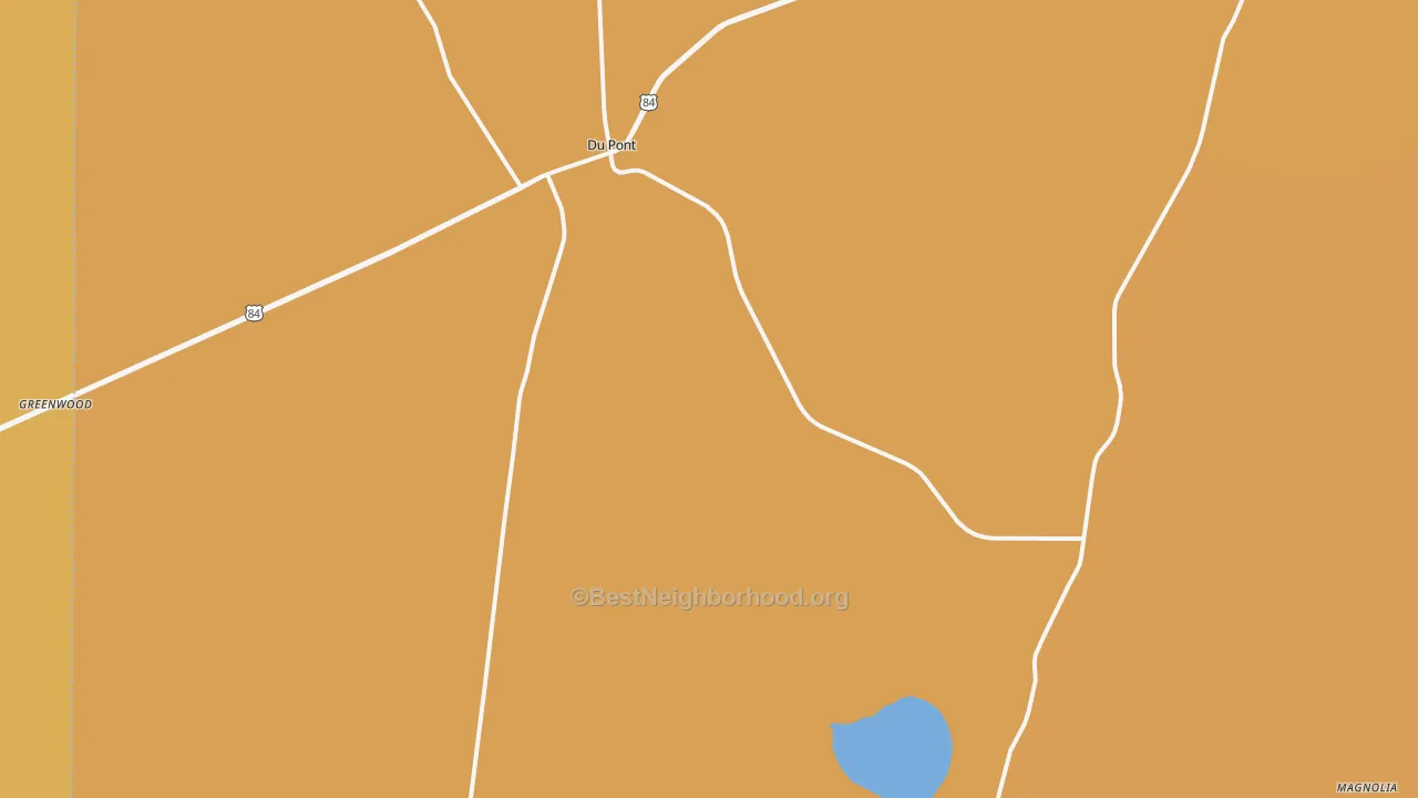 Map of the best neighborhoods in the Fruitland area, with better matches in green and worse matches in red
