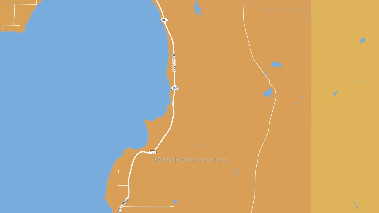 Map of the best neighborhoods in the Garden Corners area, with better matches in green and worse matches in red