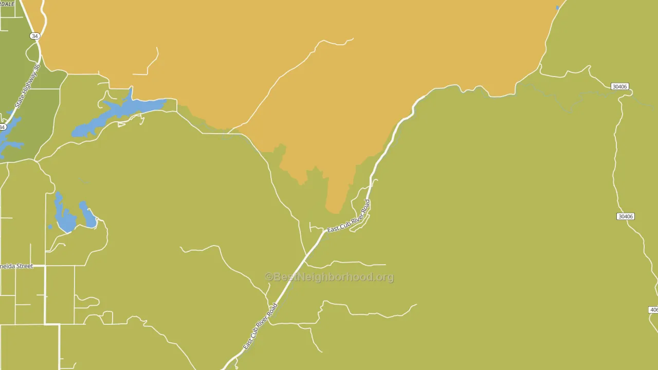 Map of the best neighborhoods in the Glendale area, with better matches in green and worse matches in red