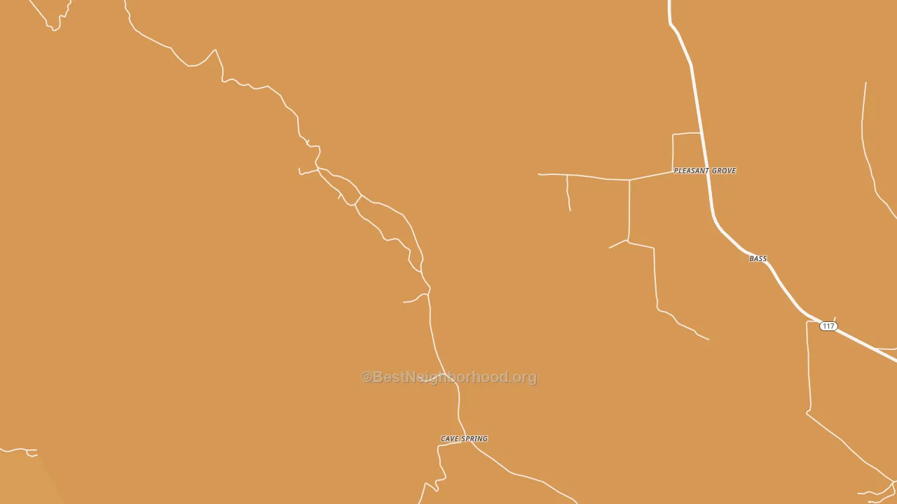 Map of the best neighborhoods in the Gonce area, with better matches in green and worse matches in red