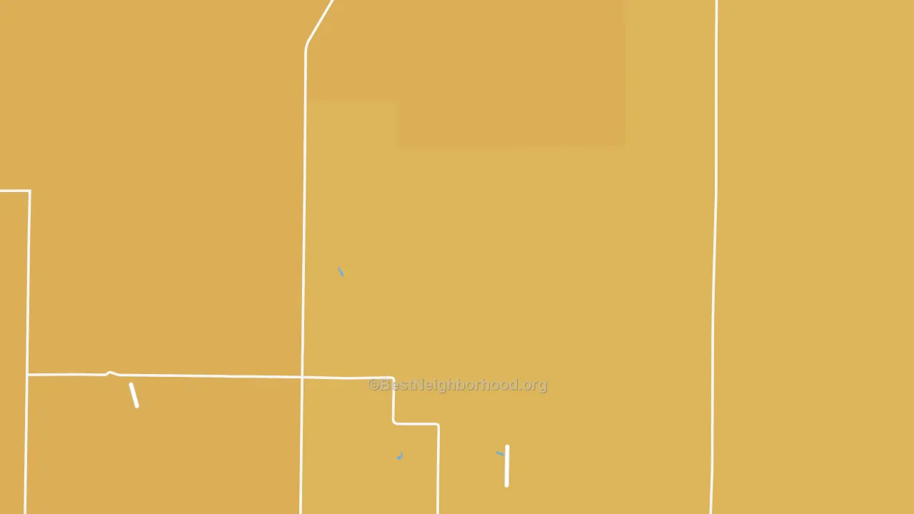 Map of the best neighborhoods in the Gove area, with better matches in green and worse matches in red