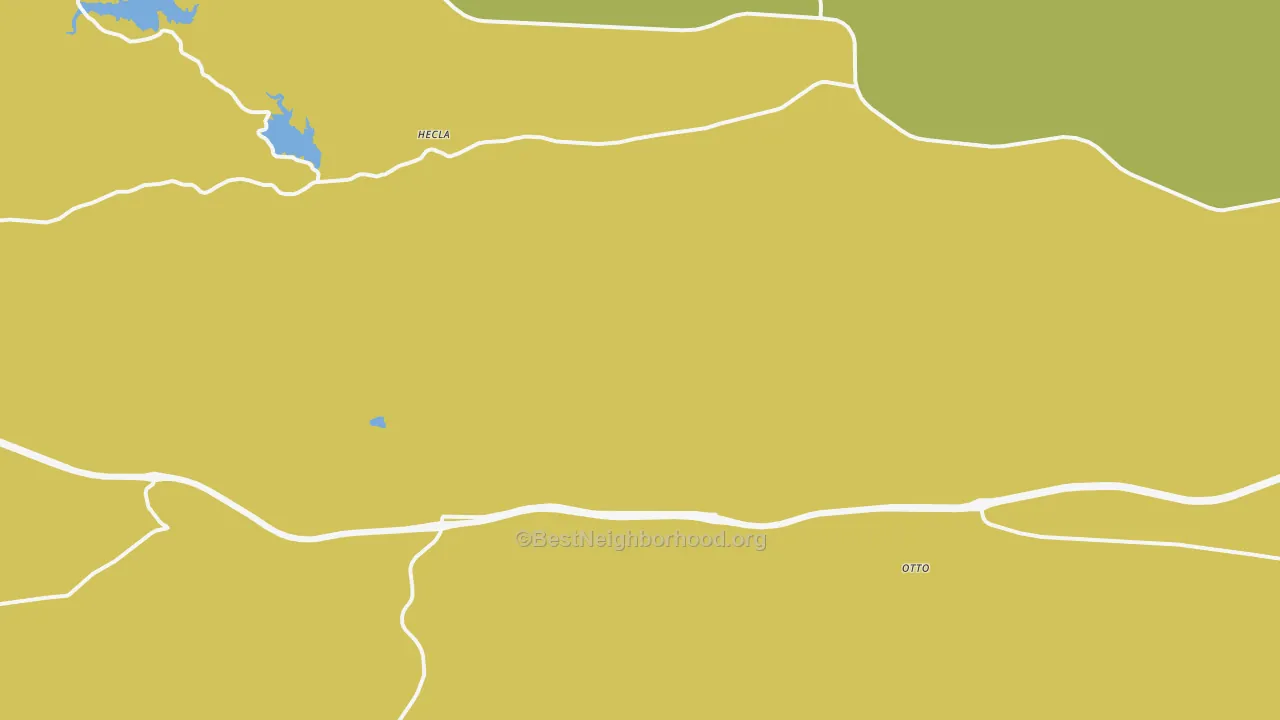 Map of the best neighborhoods in the Granite Canon area, with better matches in green and worse matches in red