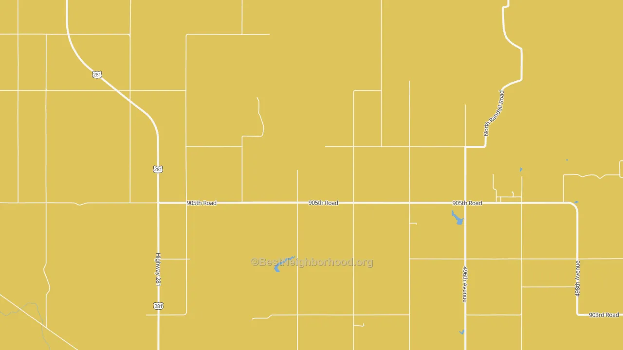 Map of the best neighborhoods in the Gross area, with better matches in green and worse matches in red