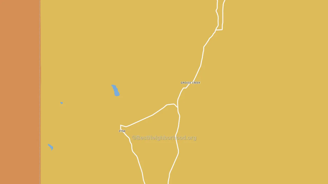 Map of the best neighborhoods in the Grouse Creek area, with better matches in green and worse matches in red