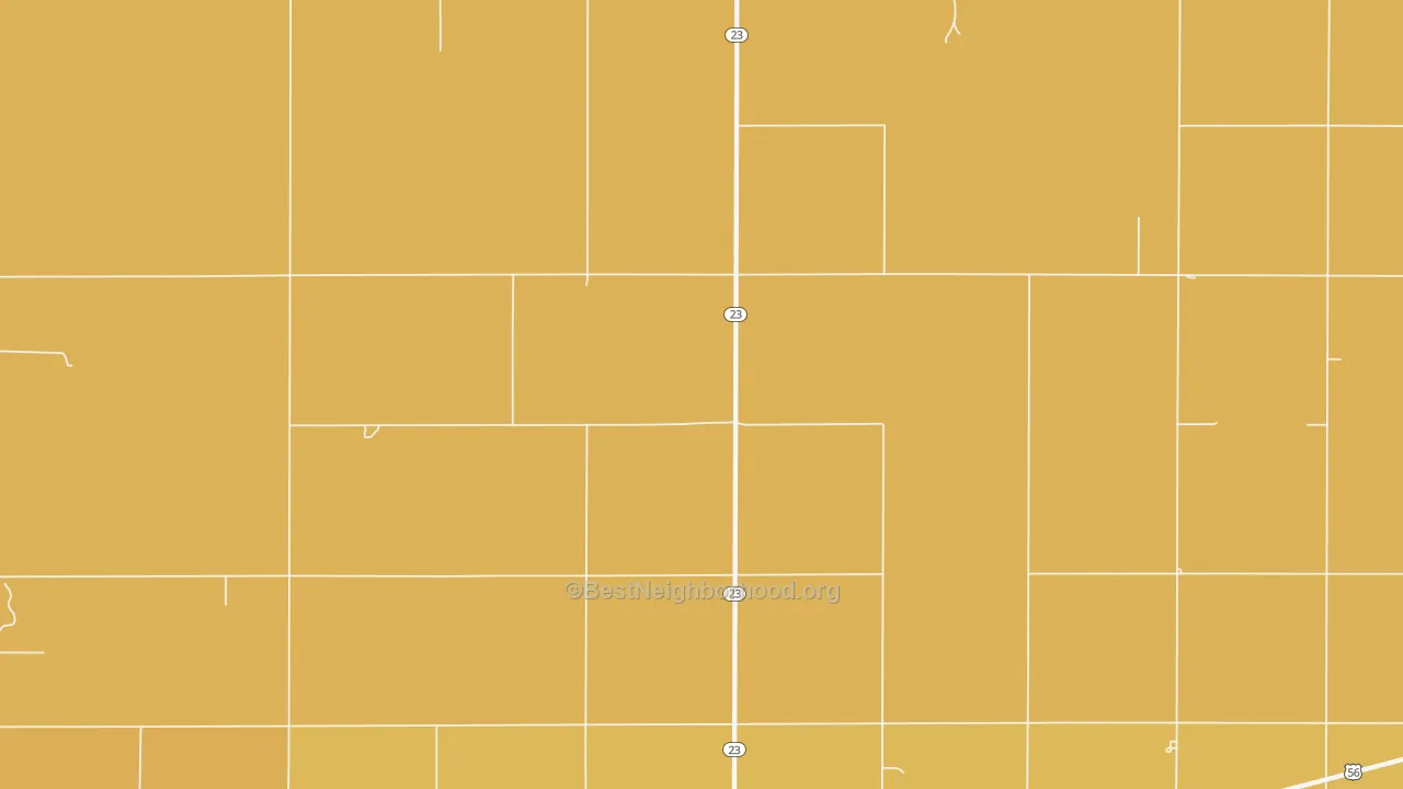 Map of the best neighborhoods in the Haggard area, with better matches in green and worse matches in red