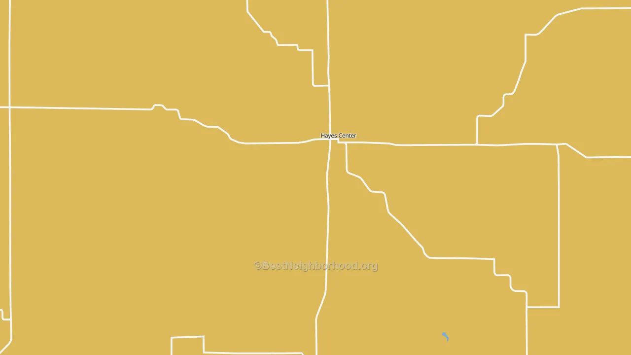 Map of the best neighborhoods in the Hamlet area, with better matches in green and worse matches in red