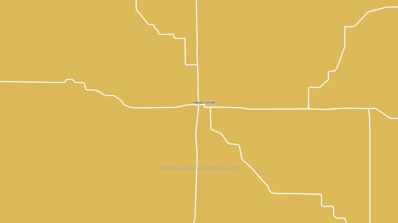 Map of the best neighborhoods in the Hayes Center area, with better matches in green and worse matches in red